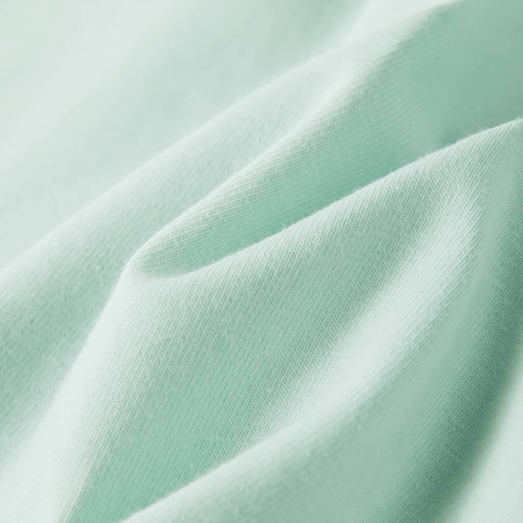 Tricou de copii mâneci tip șapcă, verde mentă, 116 GartenMobel Dekor
