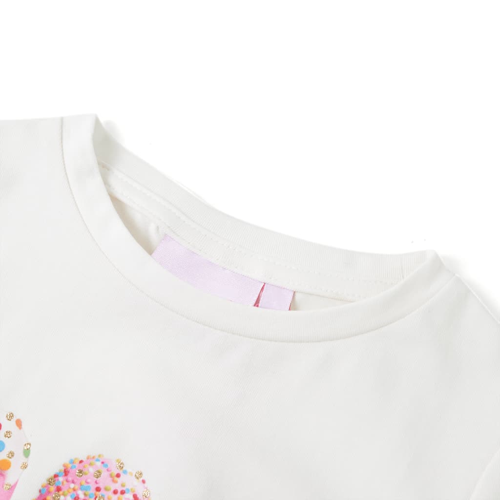 Tricou pentru copii, ecru, 128 GartenMobel Dekor