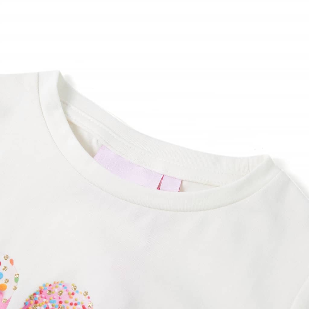 Tricou pentru copii, ecru, 92 GartenMobel Dekor