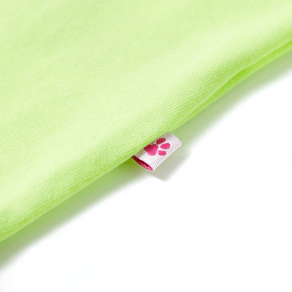 Tricou pentru copii, galben neon, 116 GartenMobel Dekor