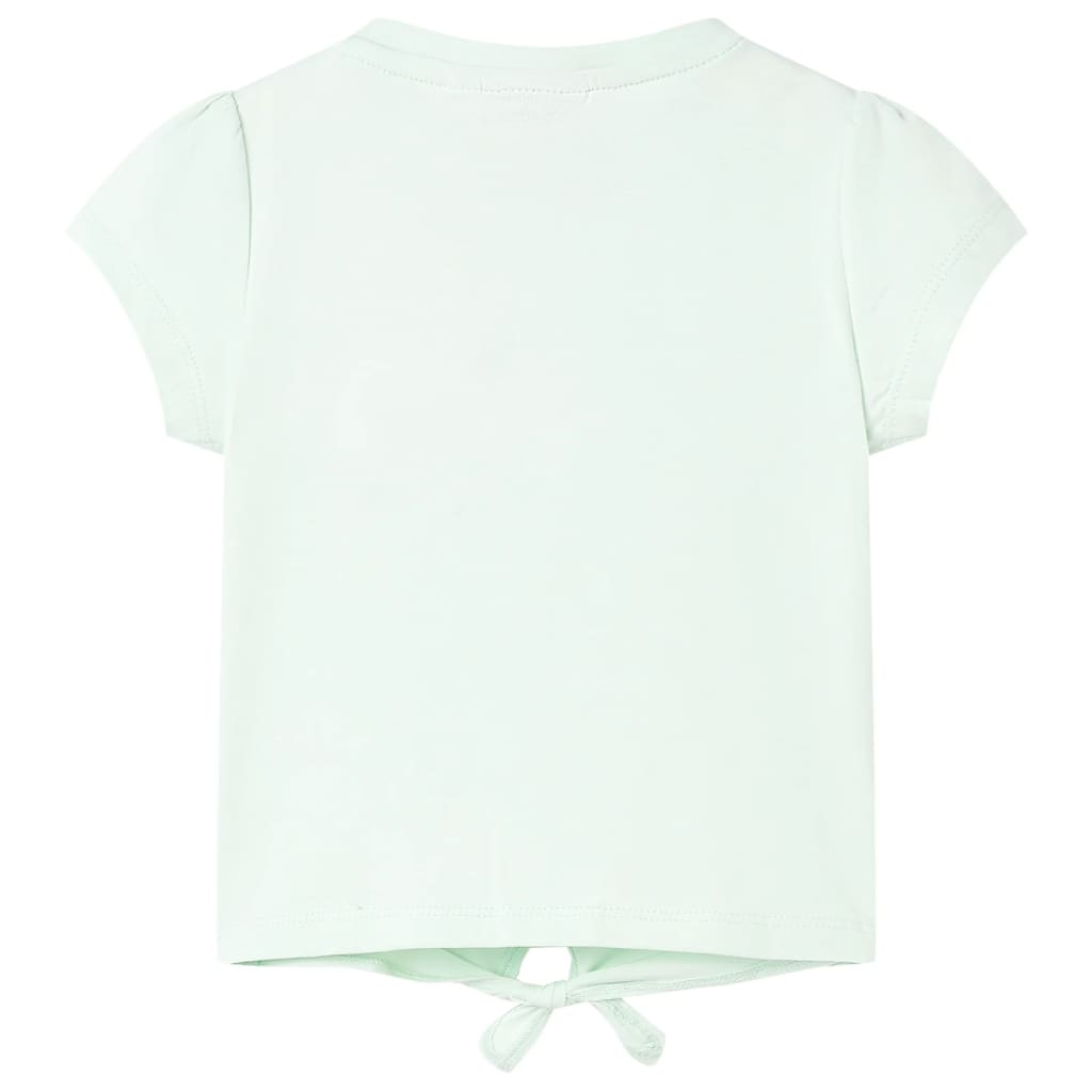 Tricou pentru copii, verde mentă deschis, 116 GartenMobel Dekor