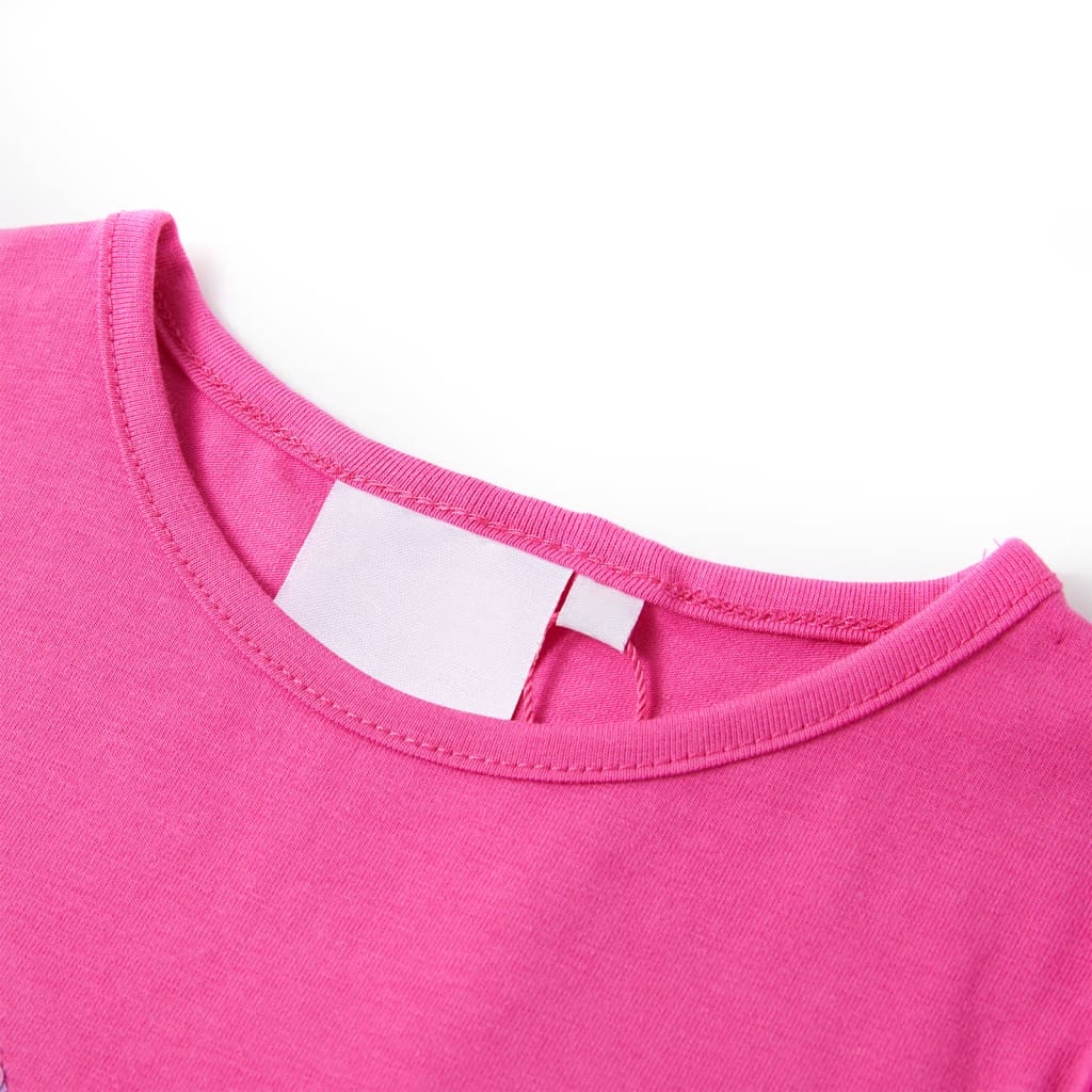 Tricou de copii, mâneci tip șapcă, roz închis, 128 GartenMobel Dekor