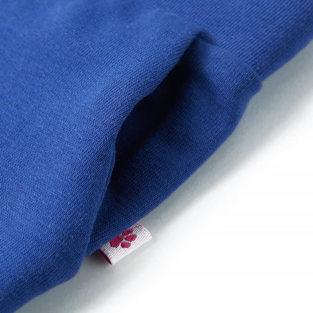 Pantaloni pentru copii cu picioare largi, albastru cobalt, 128 GartenMobel Dekor