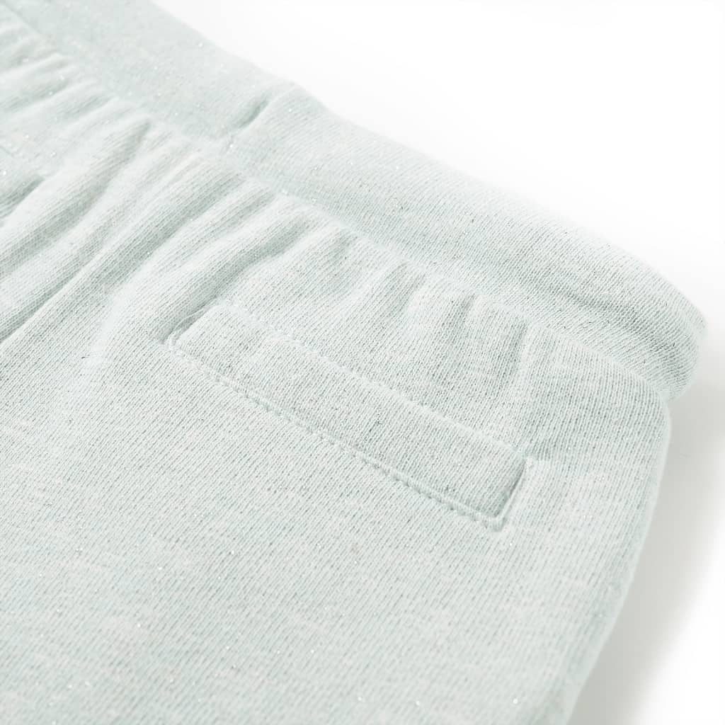 Pantaloni scurți de copii cu șnur, verde mentă deschis combinat, 92 GartenMobel Dekor