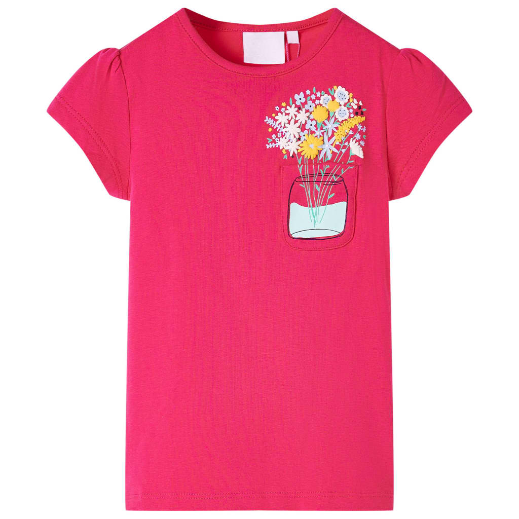 Tricou de copii, roz aprins, 116 GartenMobel Dekor