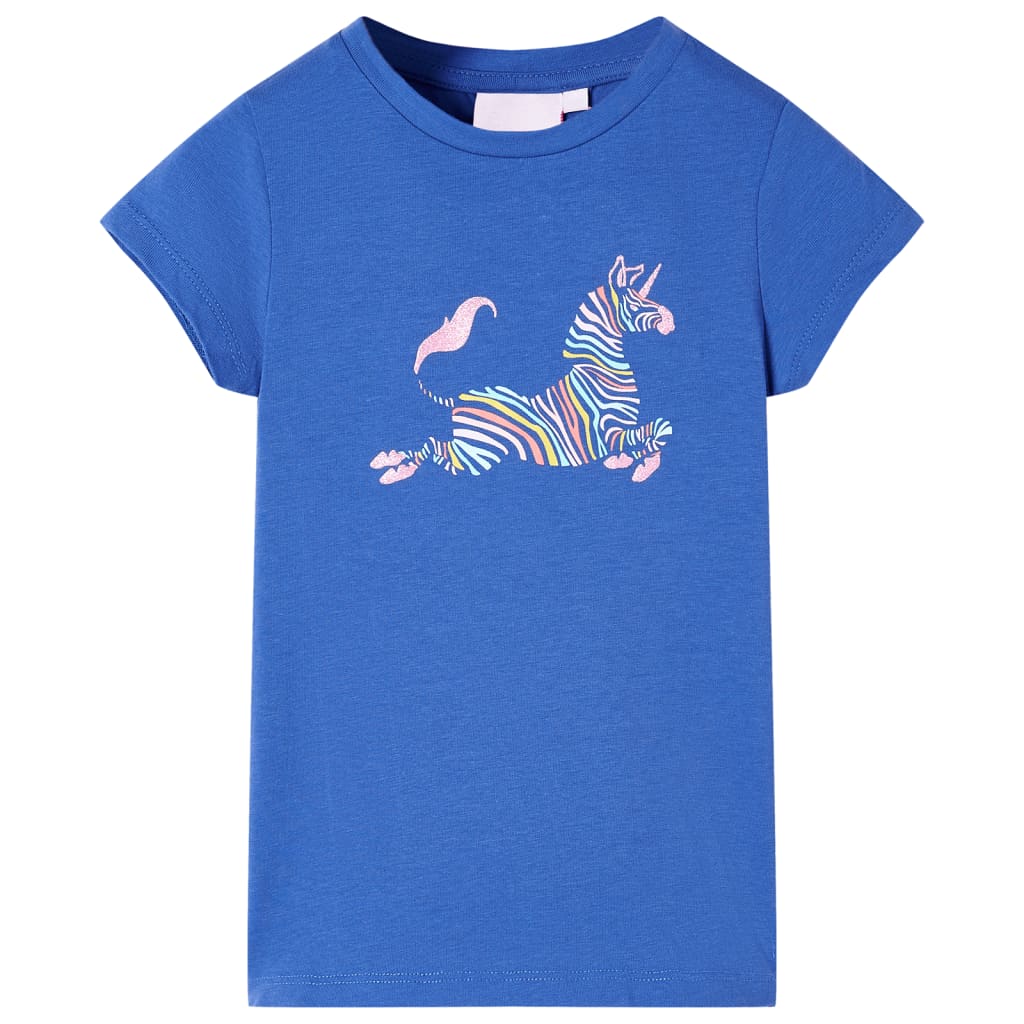 Tricou pentru copii, albastru cobalt, 140 GartenMobel Dekor