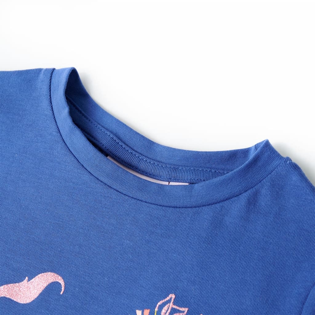 Tricou pentru copii, albastru cobalt, 92 GartenMobel Dekor