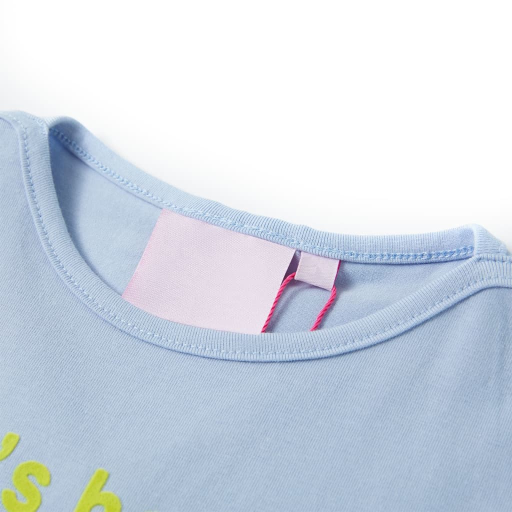 Tricou pentru copii, albastru deschis, 104 GartenMobel Dekor