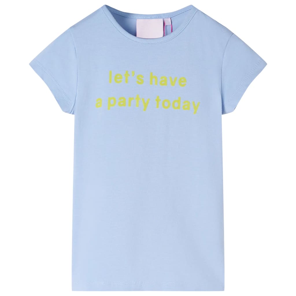 Tricou pentru copii, albastru deschis, 104 GartenMobel Dekor