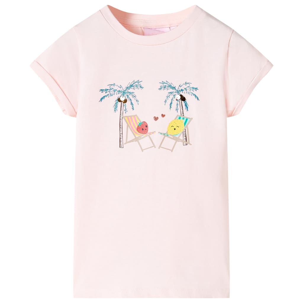 Tricou pentru copii, roz deschis, 116 GartenMobel Dekor