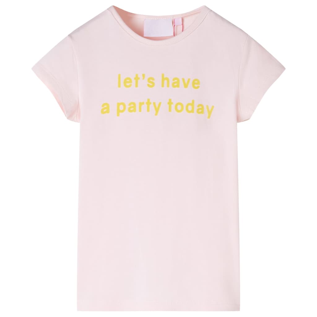 Tricou pentru copii, roz pal, 104 GartenMobel Dekor