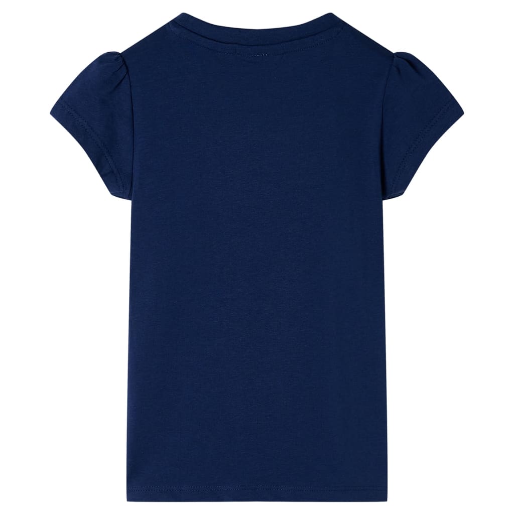 Tricou pentru copii, bleumarin, 128 GartenMobel Dekor