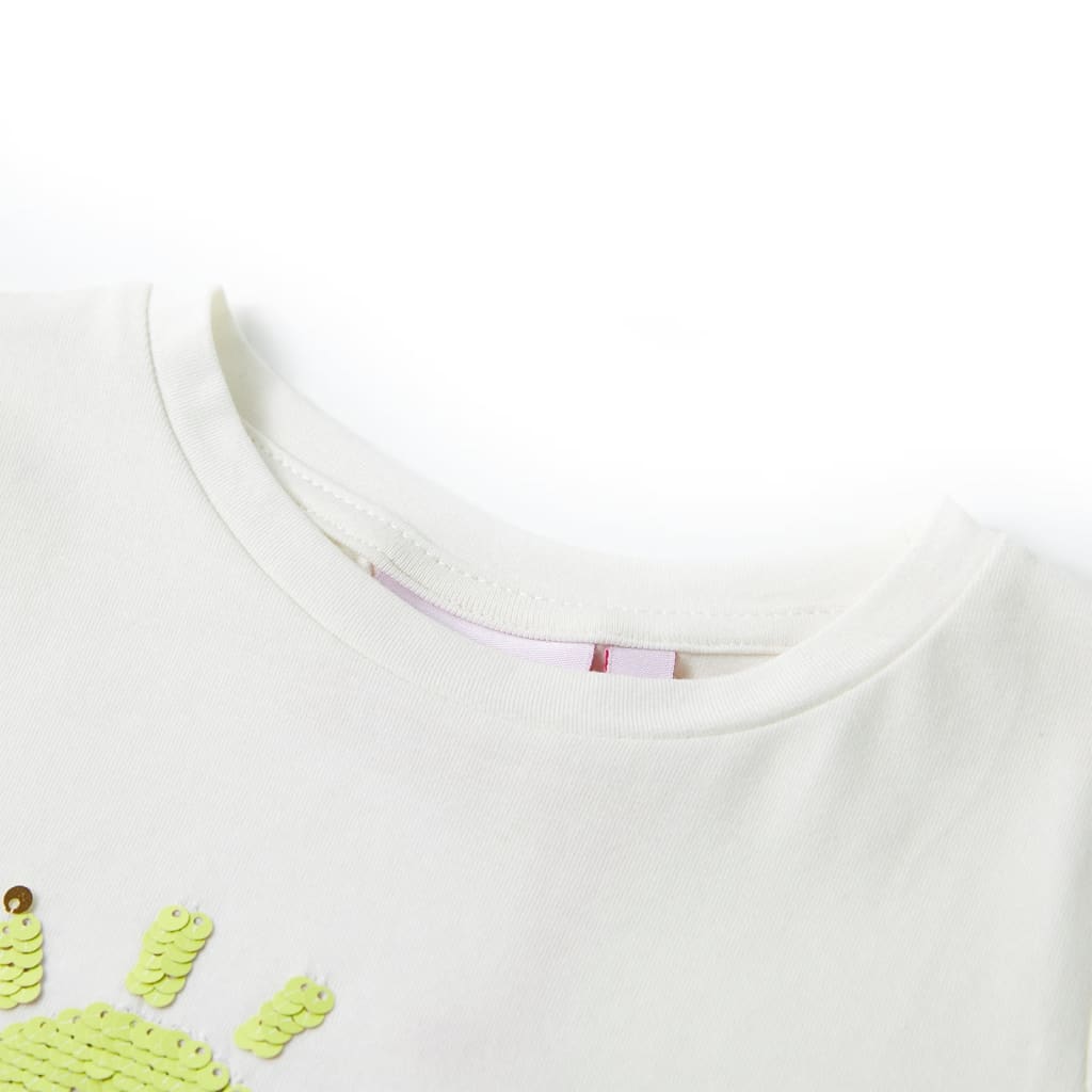 Tricou pentru copii, ecru, 104 GartenMobel Dekor