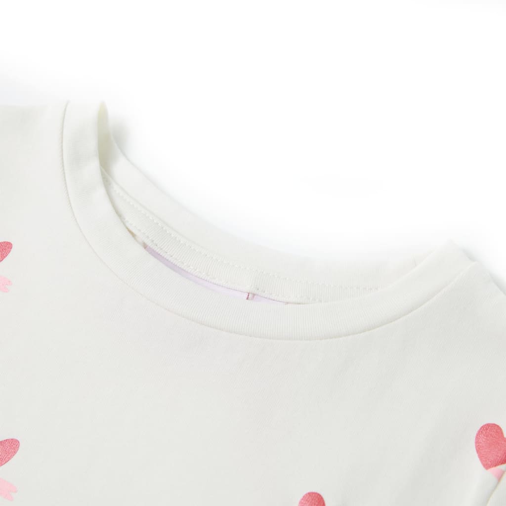 Tricou pentru copii, ecru, 128 GartenMobel Dekor