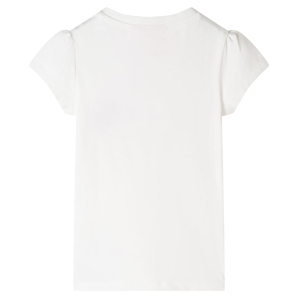 Tricou pentru copii, ecru, 128 GartenMobel Dekor