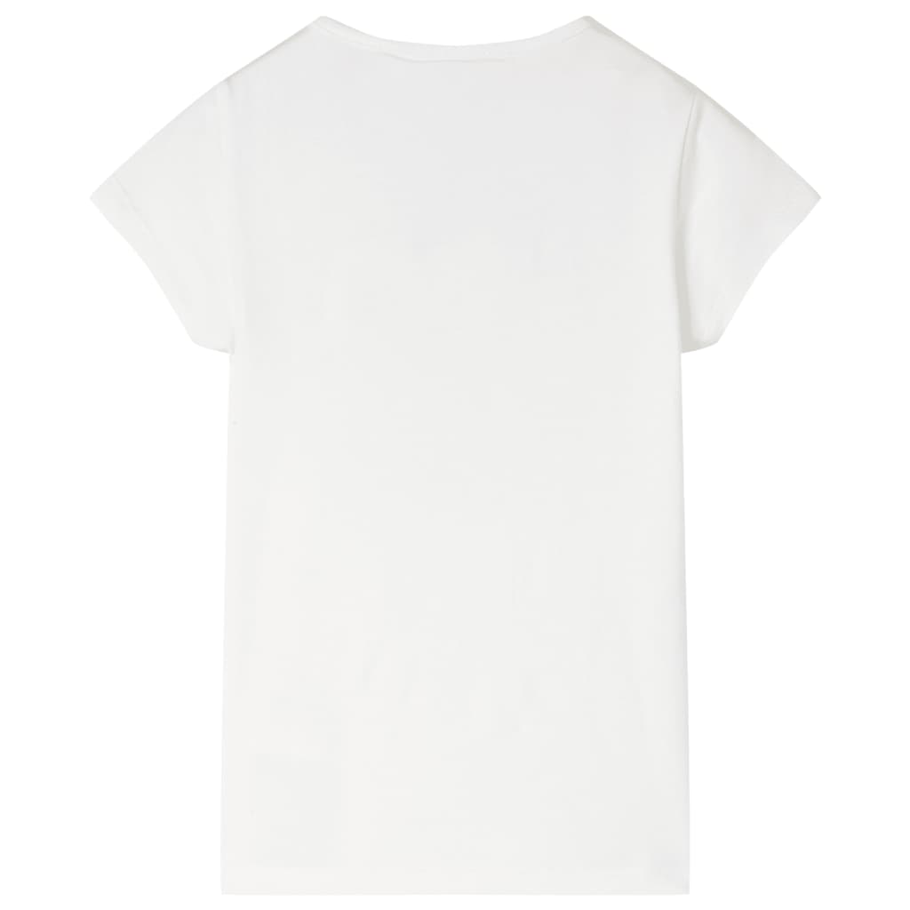 Tricou pentru copii, ecru, 128 GartenMobel Dekor