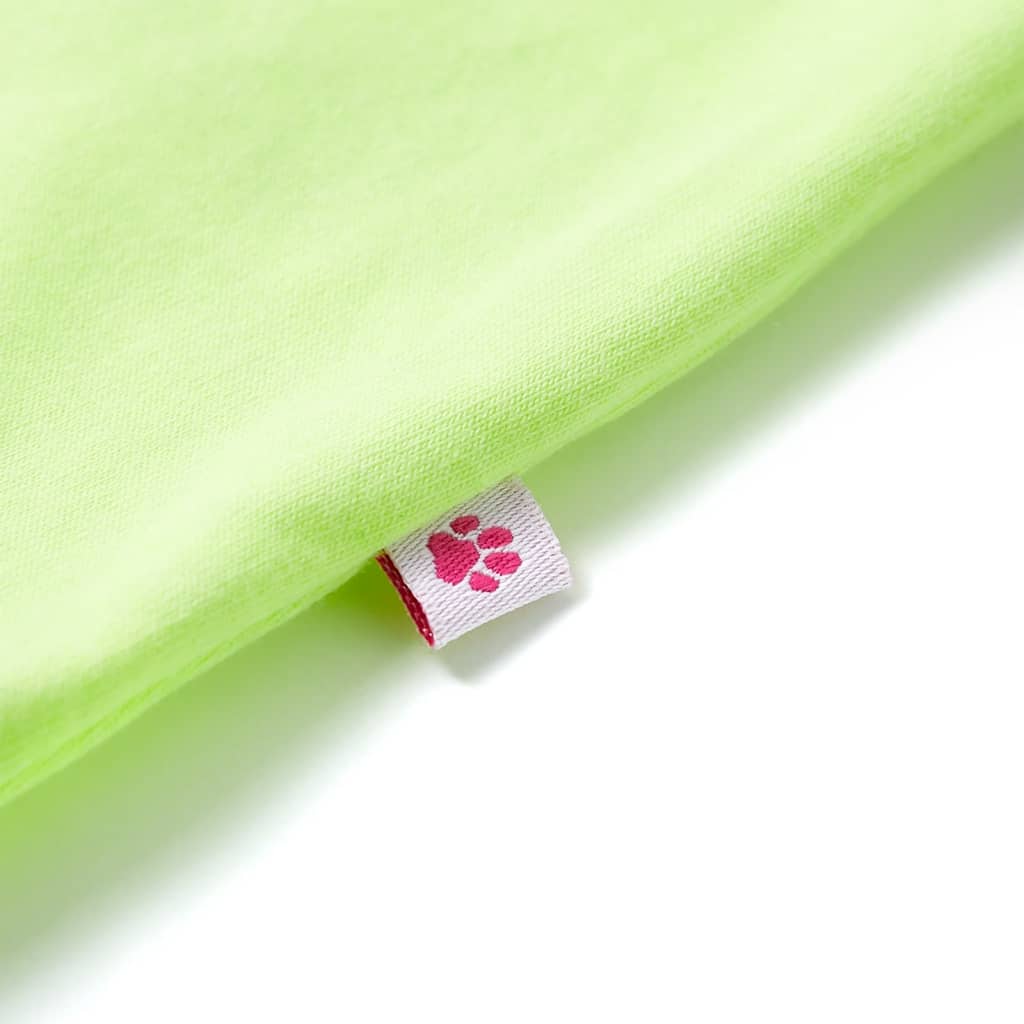 Tricou pentru copii, galben neon, 128 GartenMobel Dekor