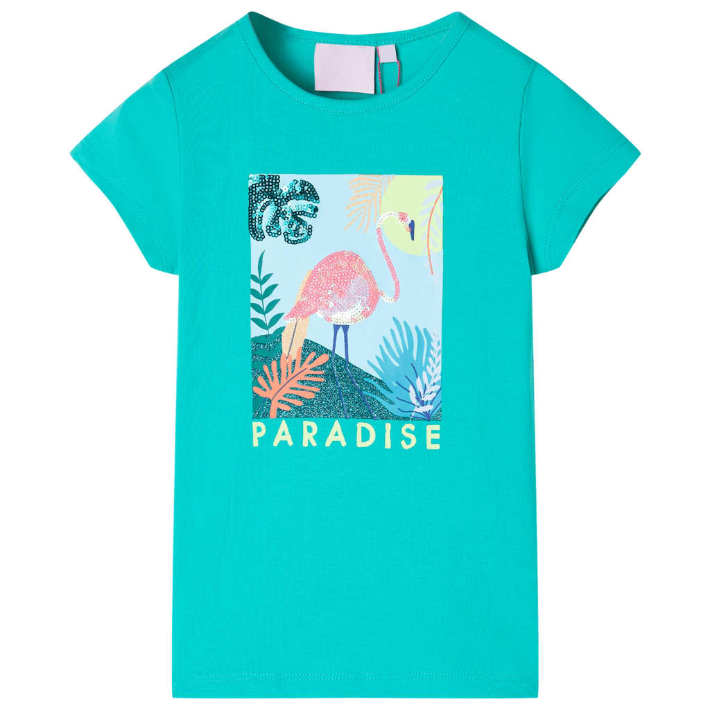 Tricou pentru copii, verde mentă, 104 GartenMobel Dekor