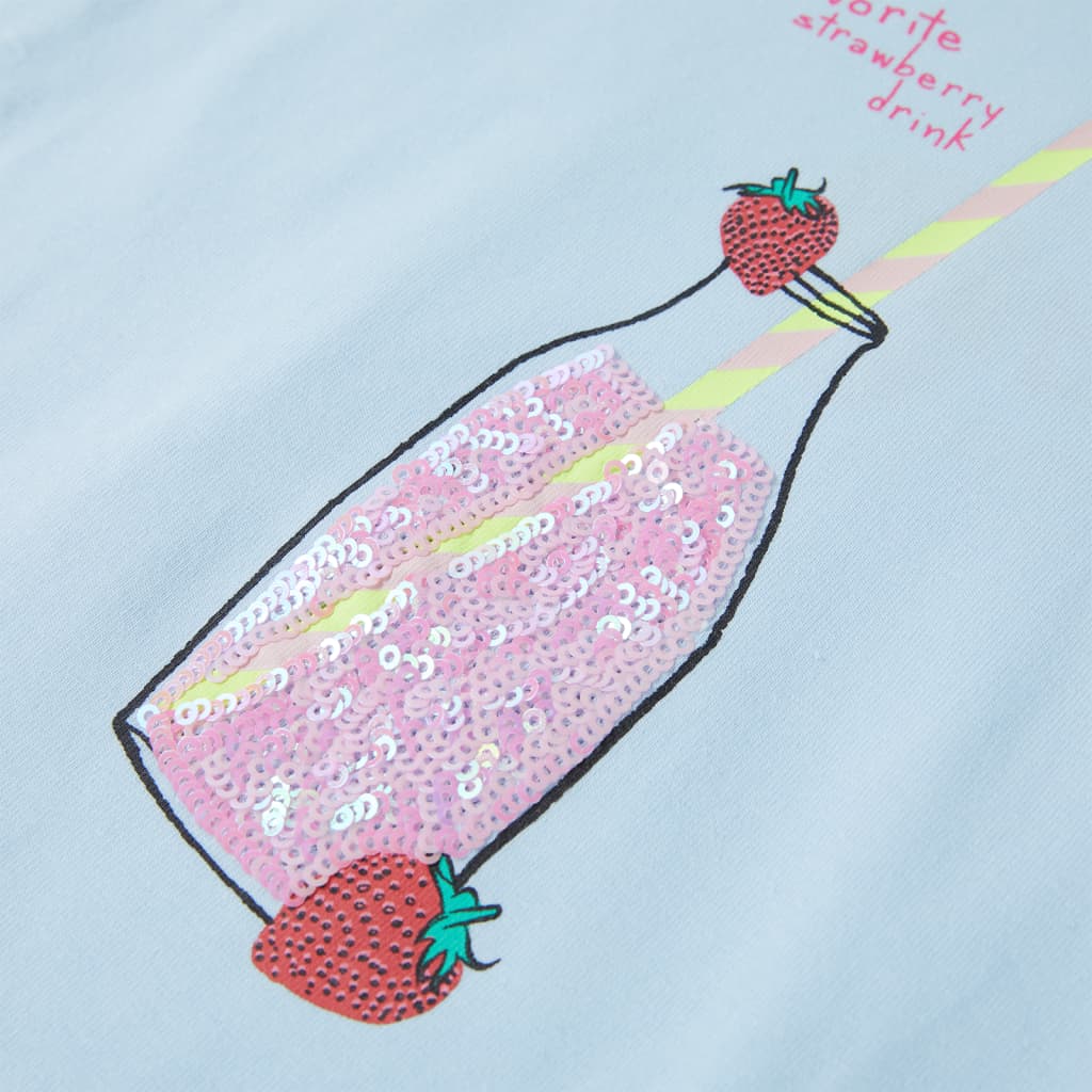 Tricou pentru copii, albastru pal, 140 GartenMobel Dekor