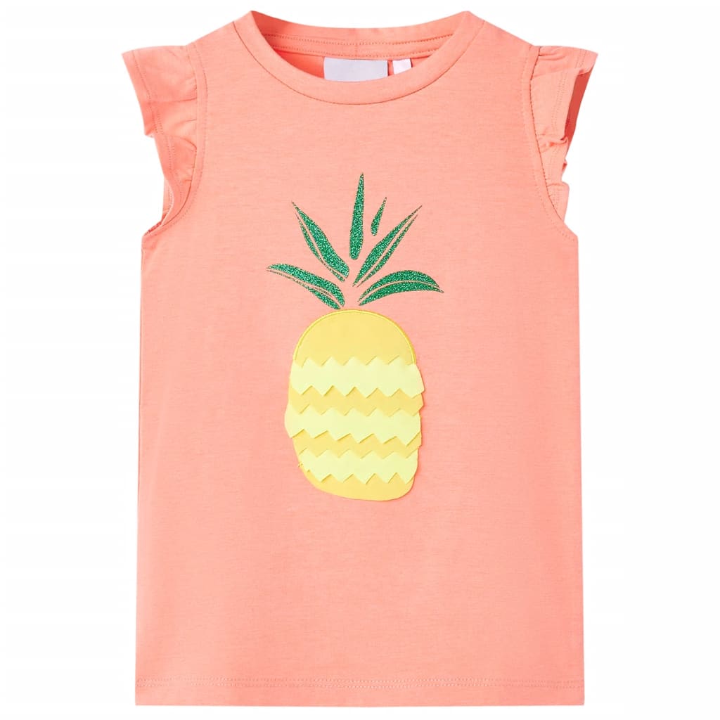 Tricou pentru copii, corai neon, 128 GartenMobel Dekor