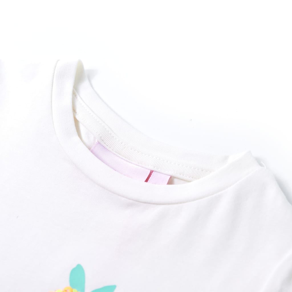 Tricou pentru copii, ecru, 128 GartenMobel Dekor