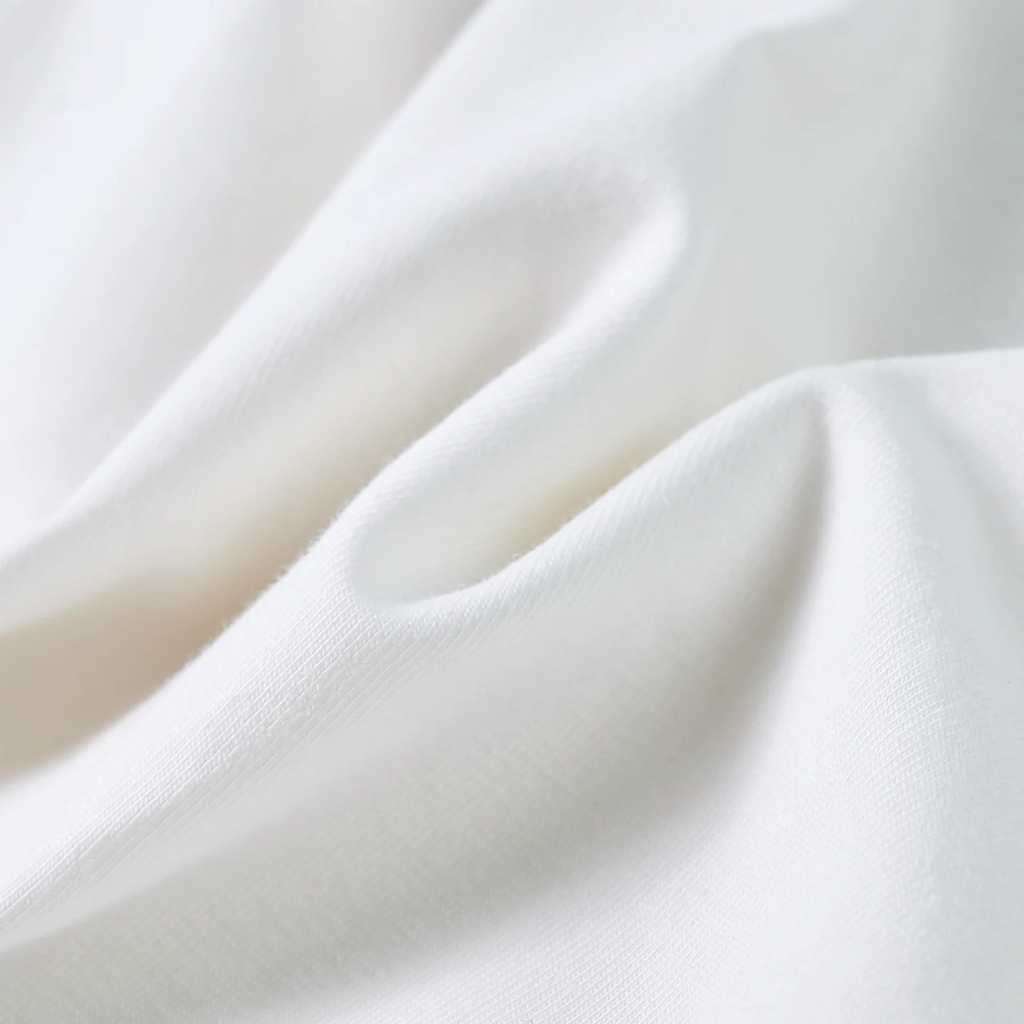 Tricou pentru copii, mâneci cu volane, ecru, 104 GartenMobel Dekor