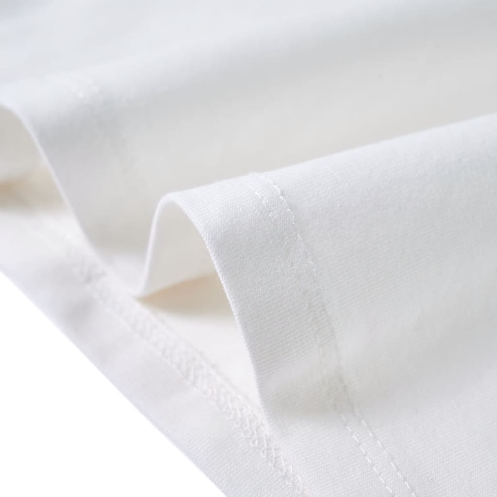 Tricou pentru copii, mâneci cu volane, ecru, 128 GartenMobel Dekor