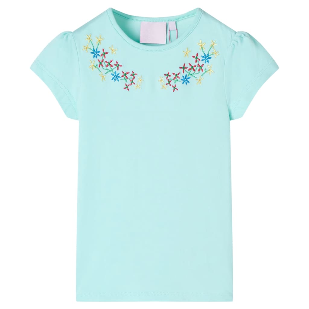 Tricou pentru copii, turcoaz deschis, 116 GartenMobel Dekor