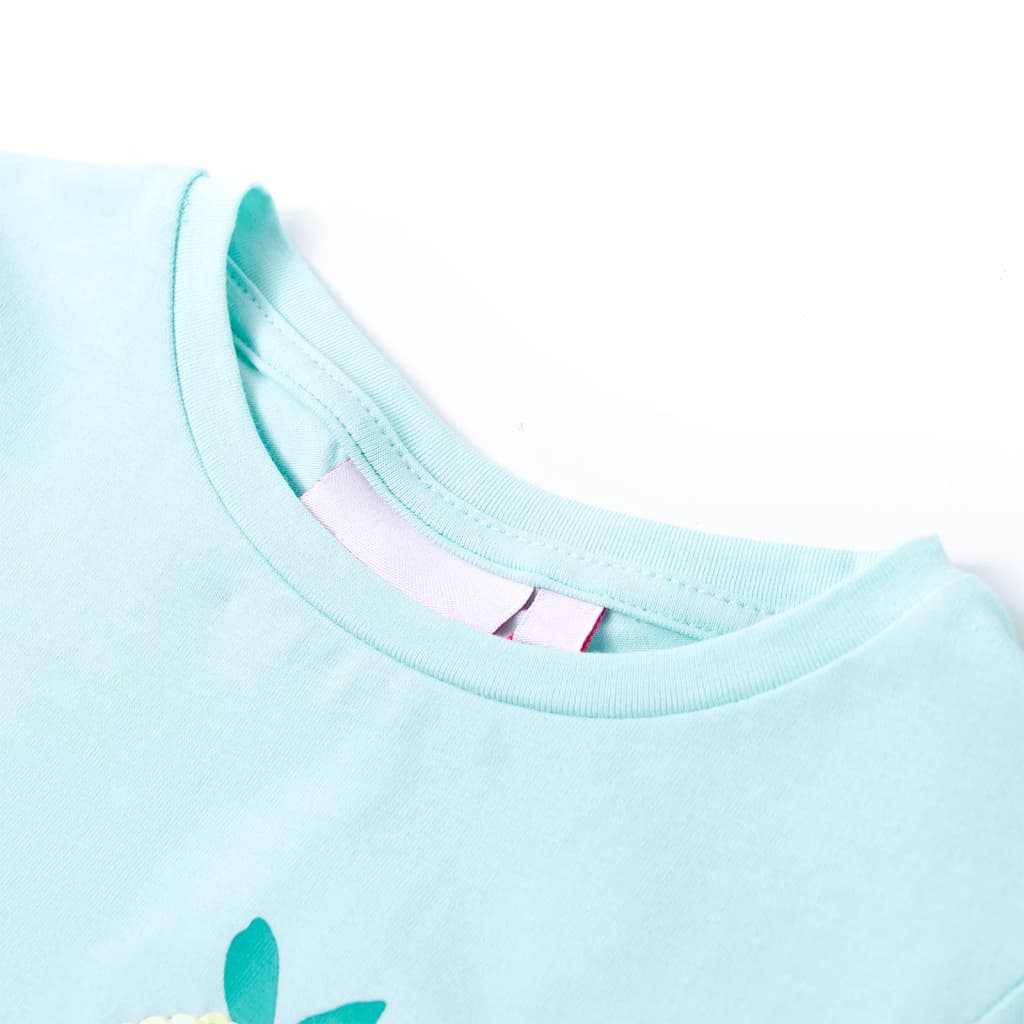 Tricou pentru copii, turcoaz deschis, 116 GartenMobel Dekor