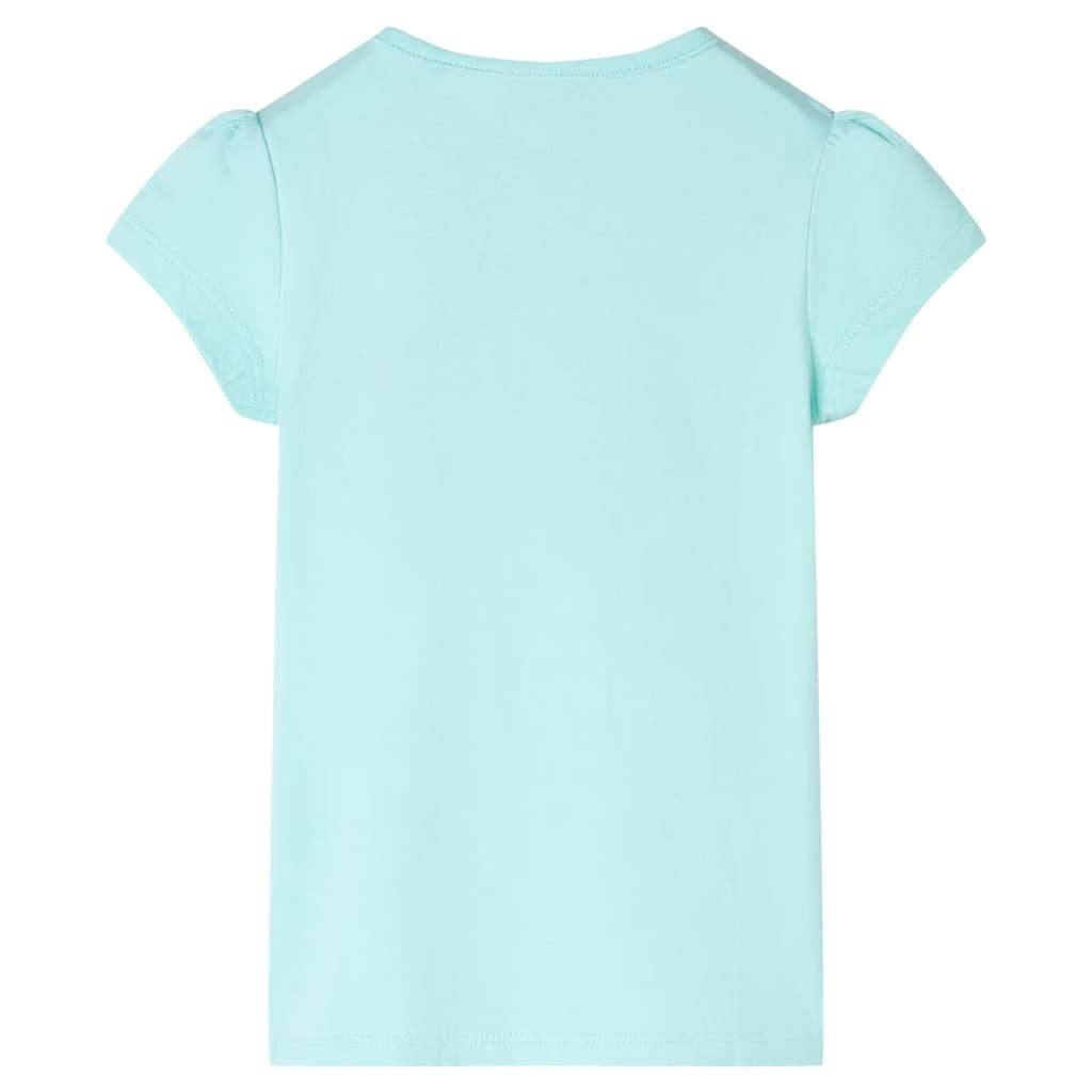 Tricou pentru copii, turcoaz deschis, 128 GartenMobel Dekor