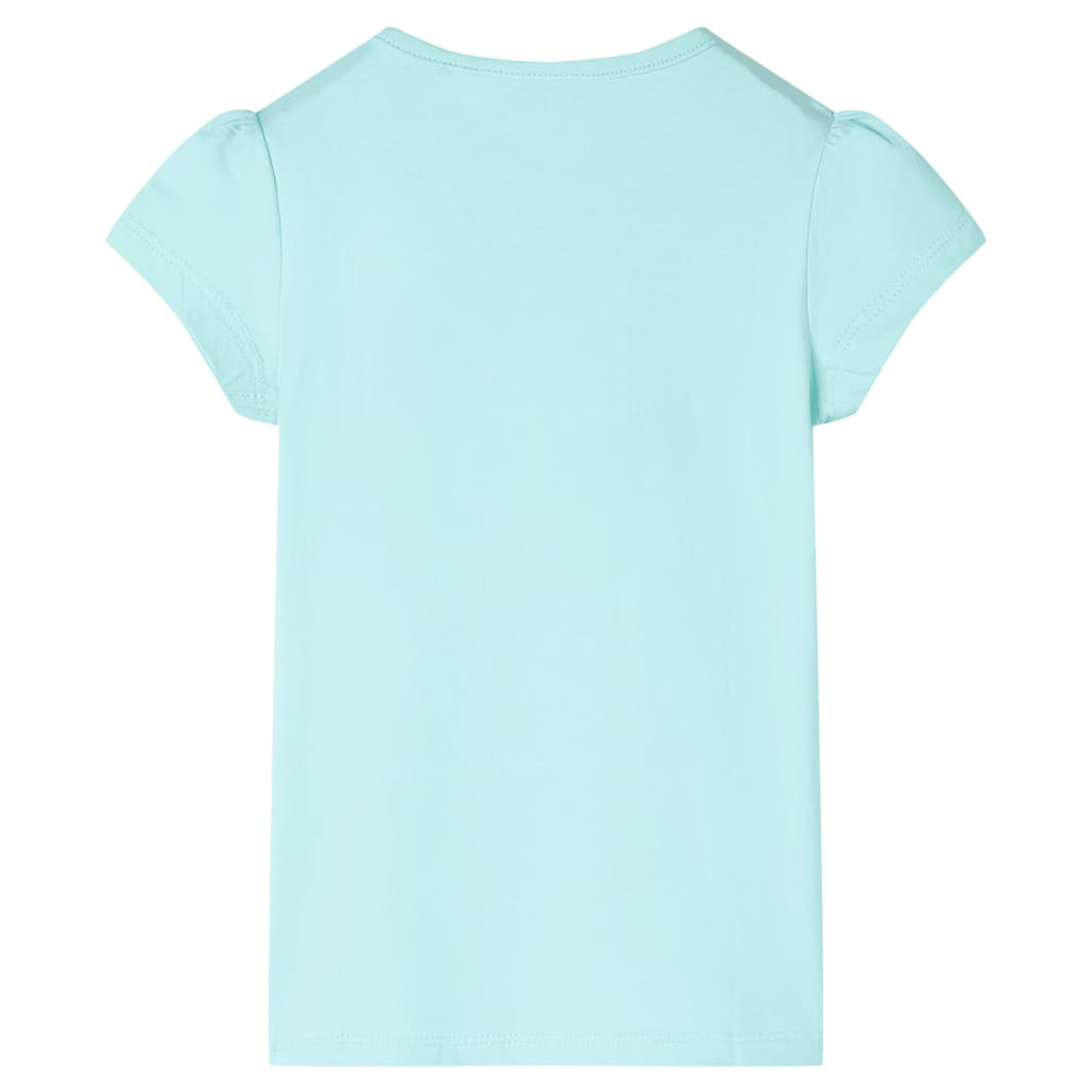 Tricou pentru copii, turcoaz deschis, 140 GartenMobel Dekor