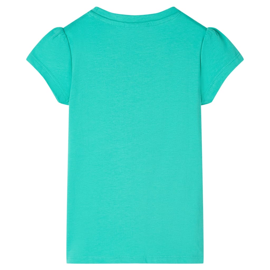 Tricou pentru copii, verde mentă, 116 GartenMobel Dekor