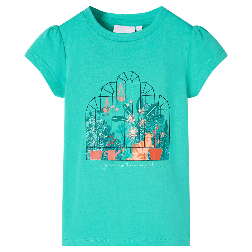 Tricou pentru copii, verde mentă, 92 GartenMobel Dekor