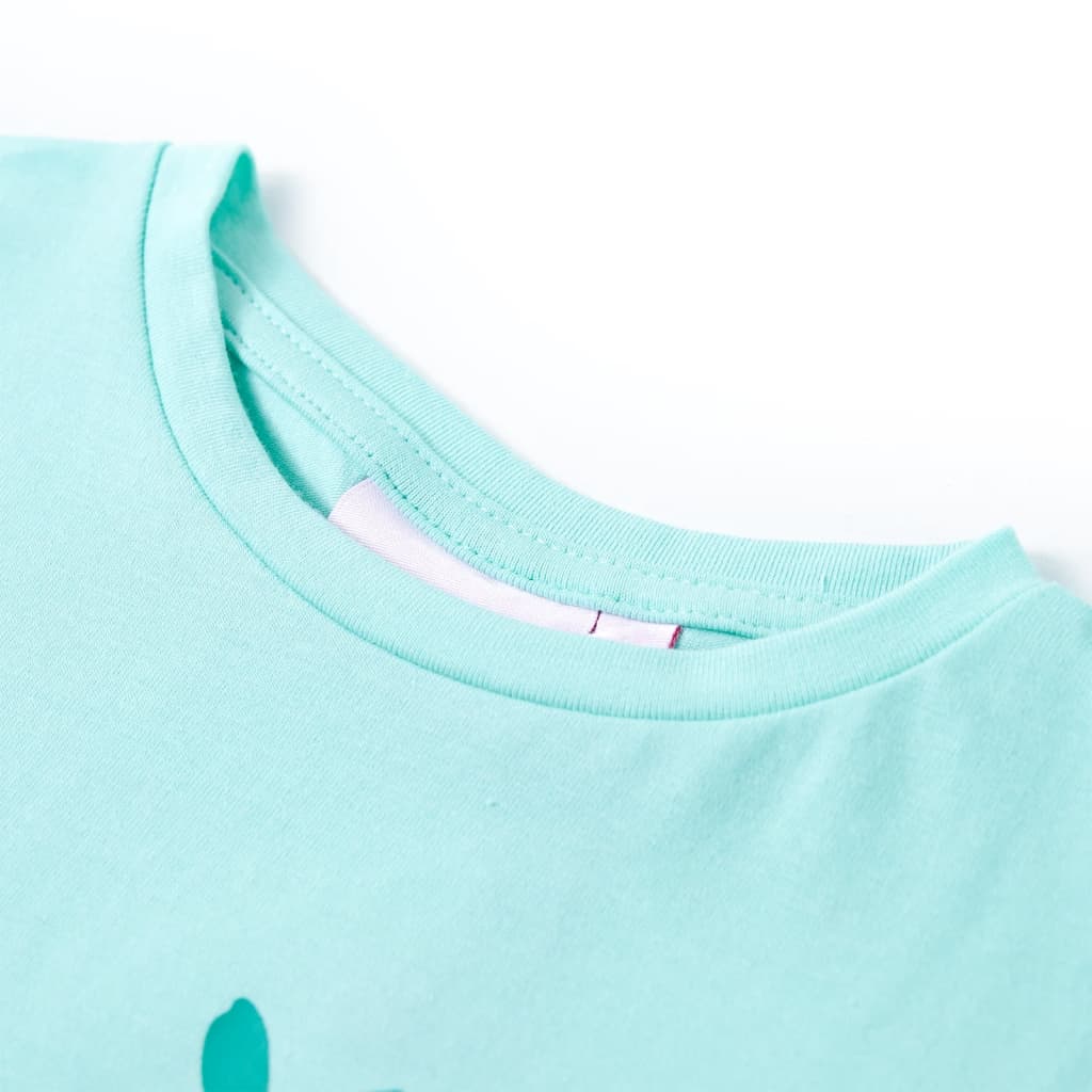Tricou pentru copii, verde mentă deschis, 104 GartenMobel Dekor