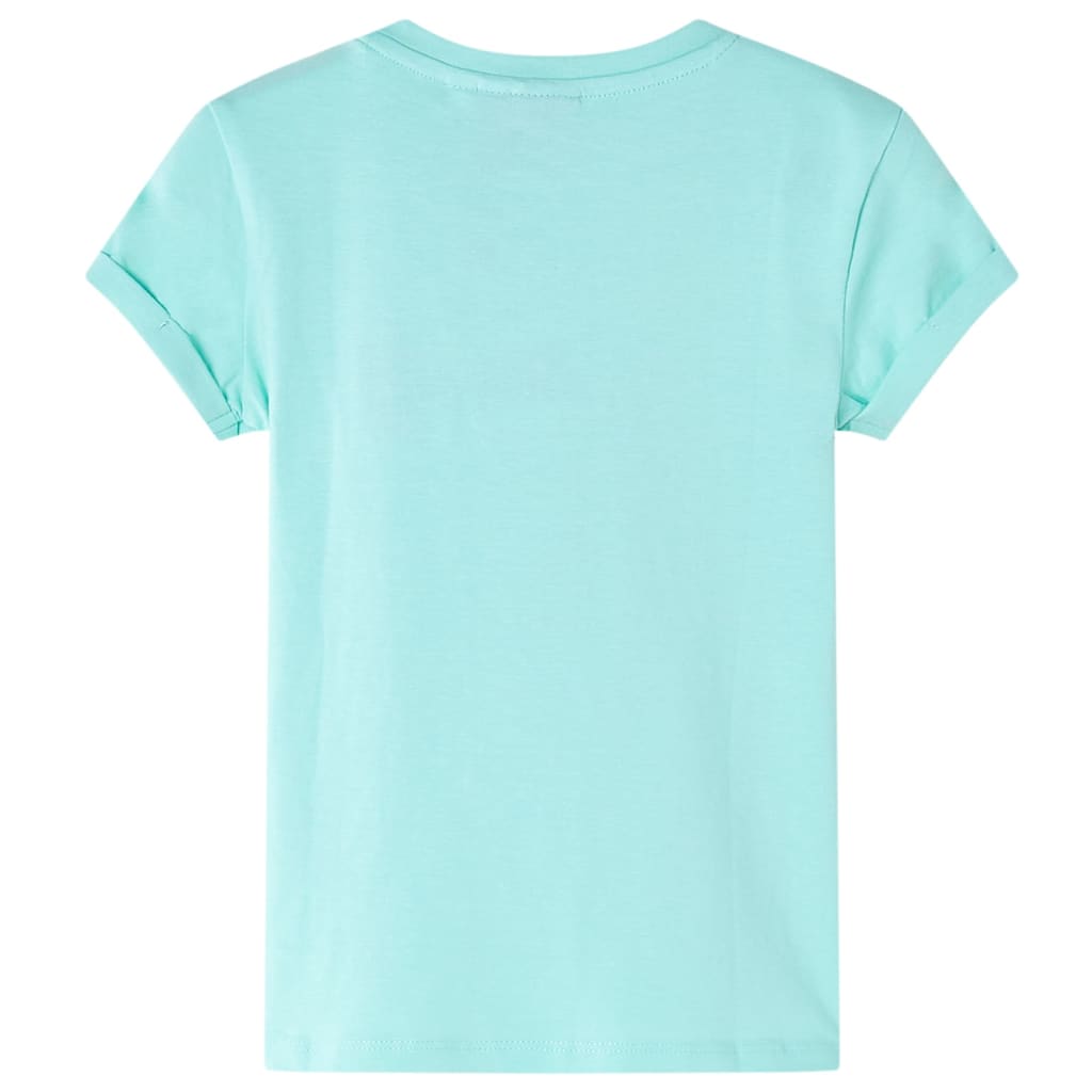 Tricou pentru copii, verde mentă deschis, 128 GartenMobel Dekor