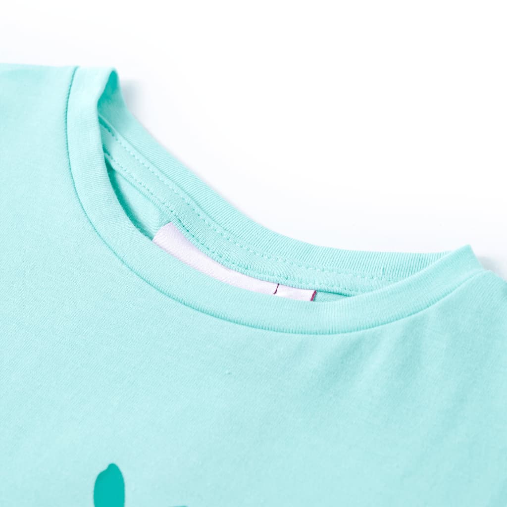 Tricou pentru copii, verde mentă deschis 116 GartenMobel Dekor