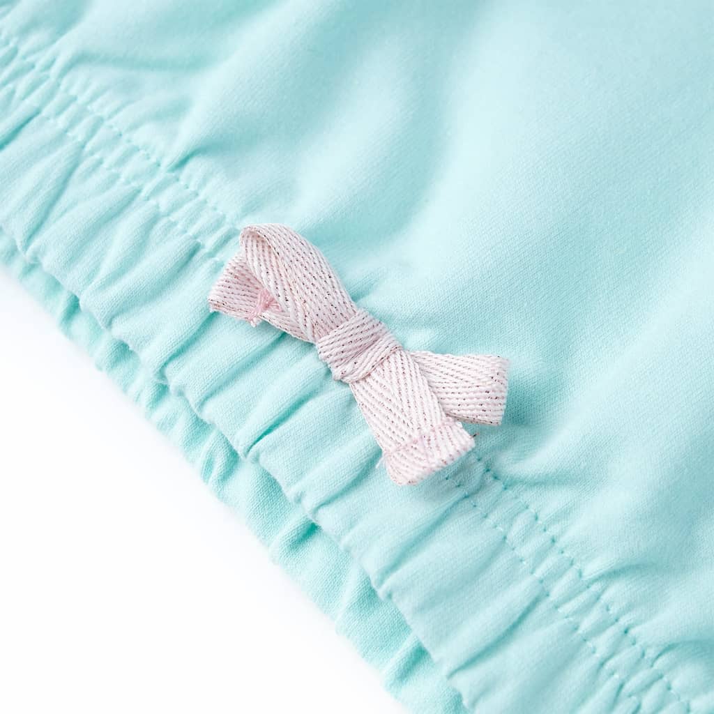 Hanorac cu glugă pentru copii, turcoaz deschis, 140 GartenMobel Dekor