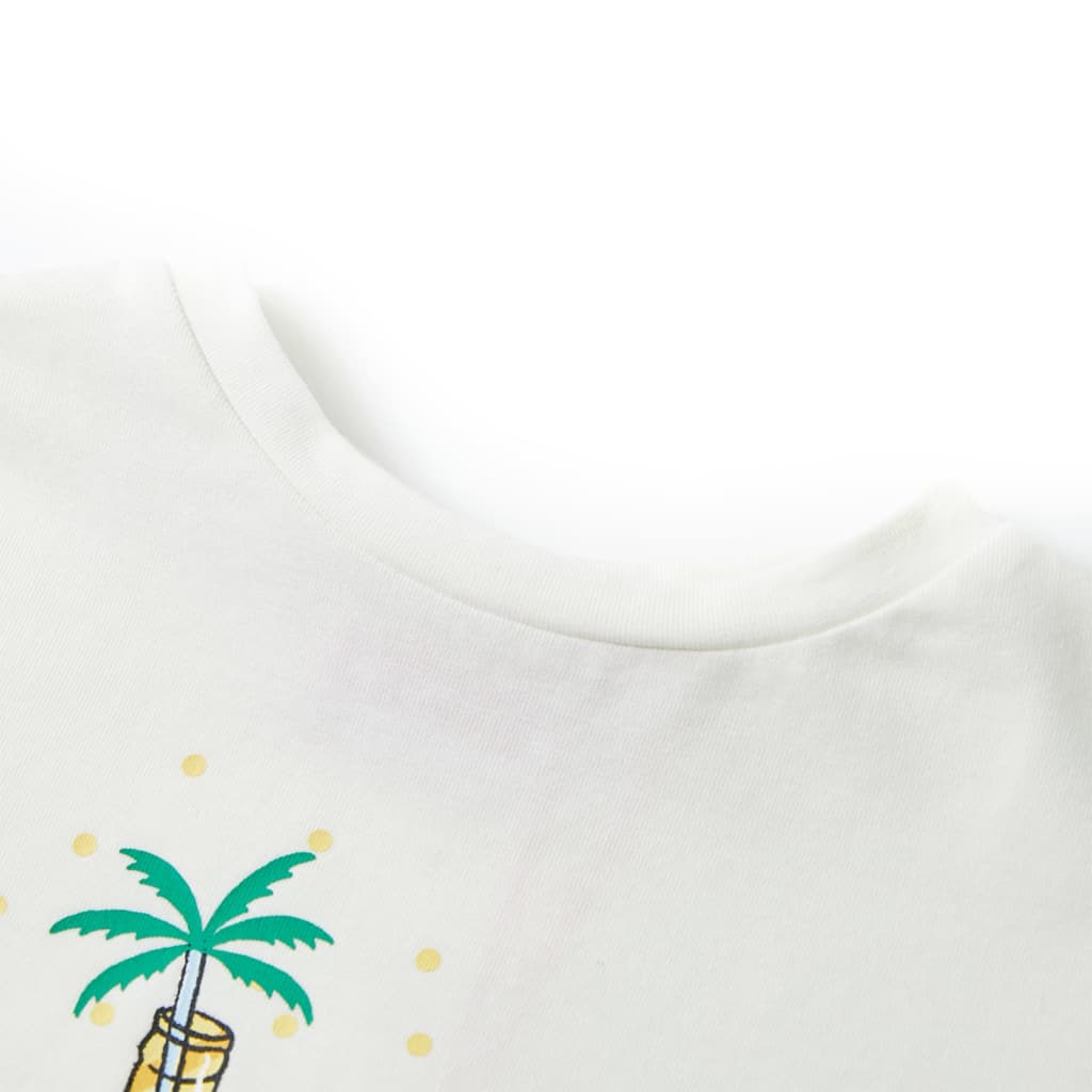 Tricou pentru copii, ecru, 104 GartenMobel Dekor
