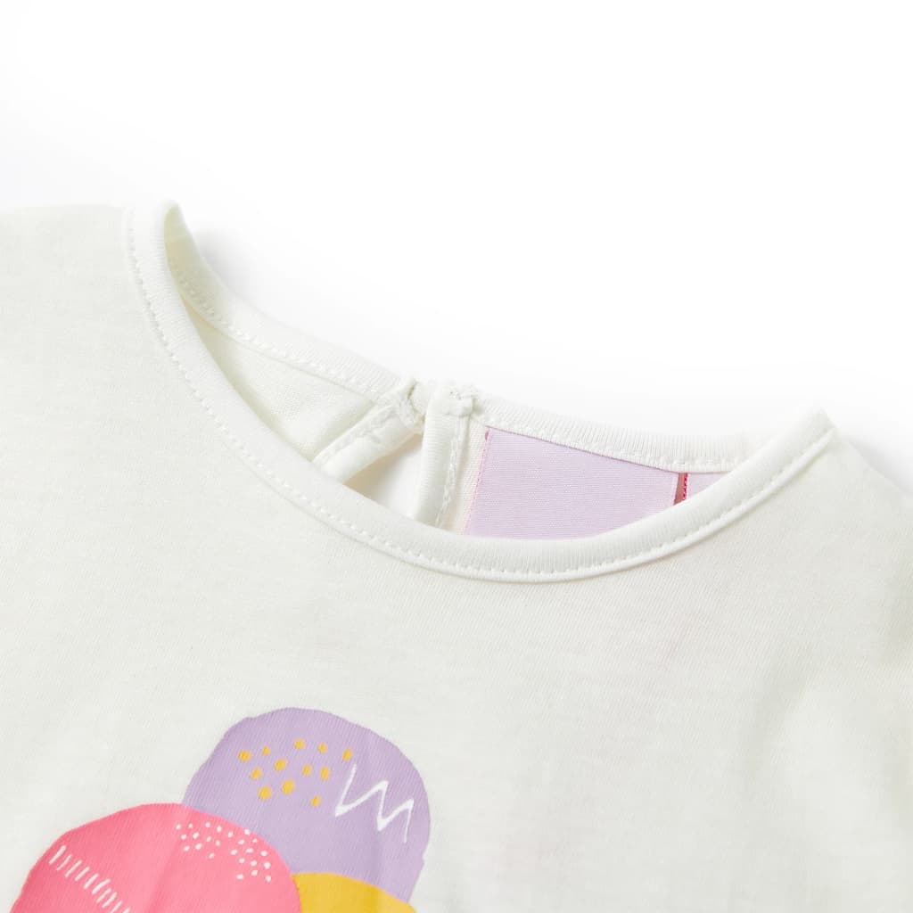 Tricou pentru copii, ecru, 104 GartenMobel Dekor