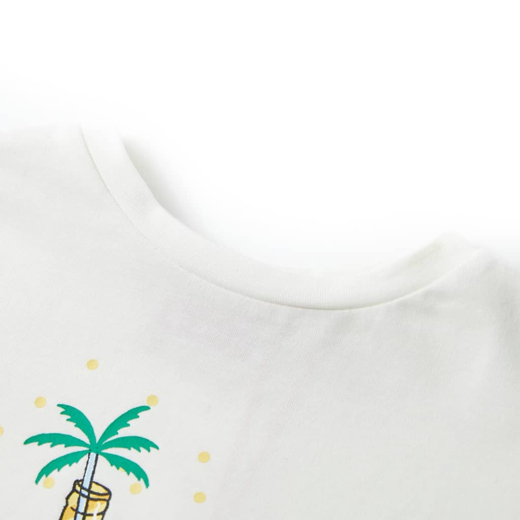 Tricou pentru copii, ecru, 116 GartenMobel Dekor