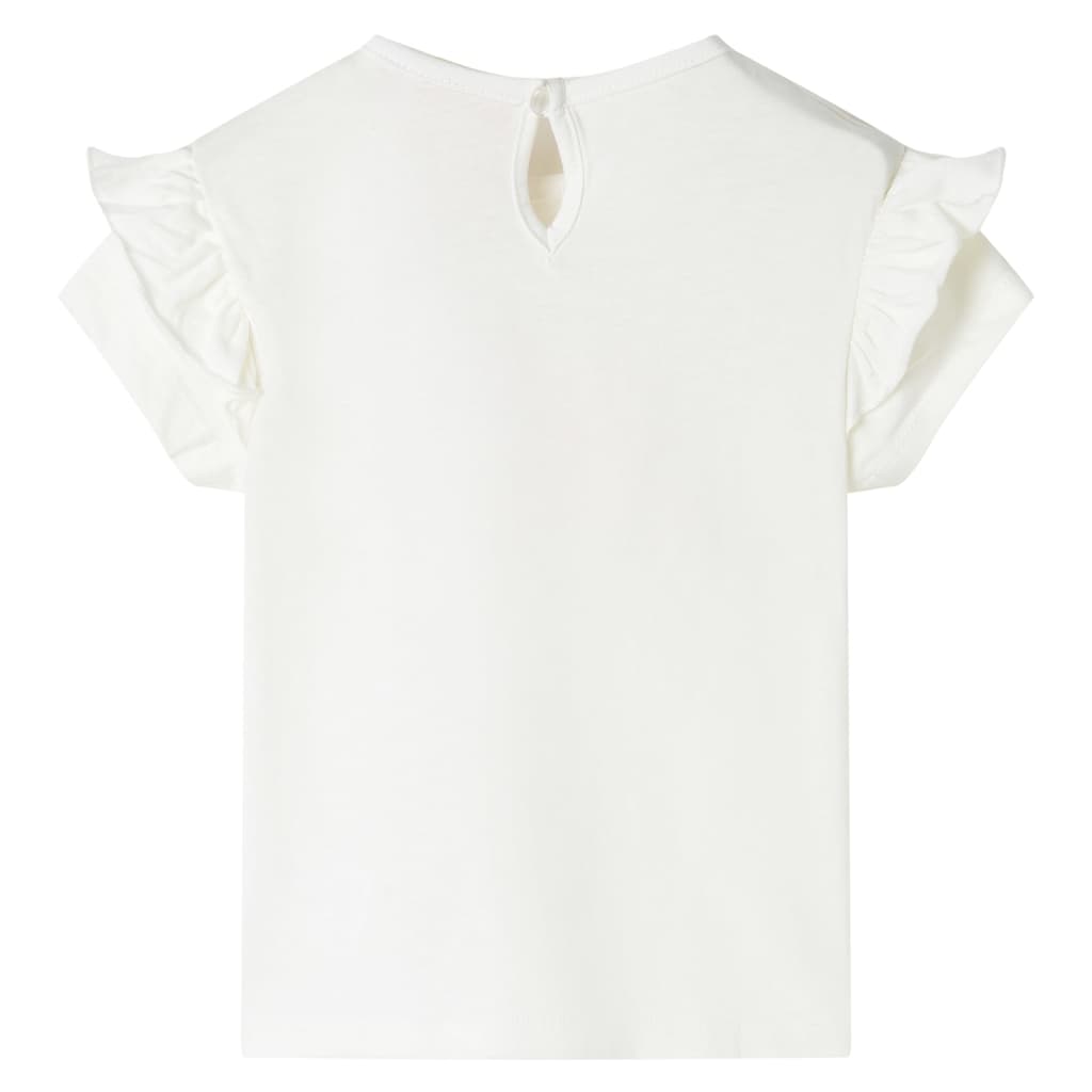 Tricou pentru copii, ecru, 128 GartenMobel Dekor