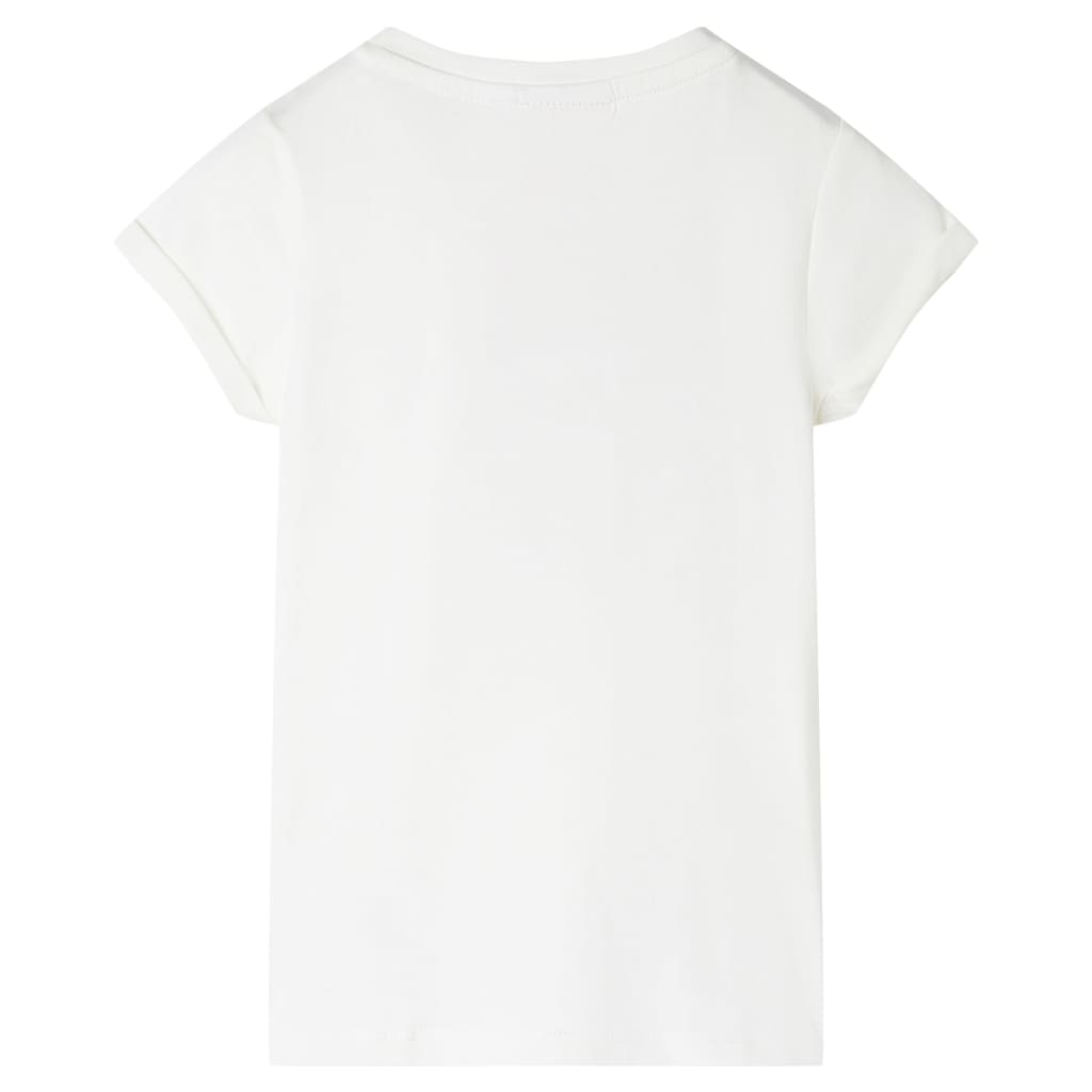 Tricou pentru copii, ecru, 128 GartenMobel Dekor