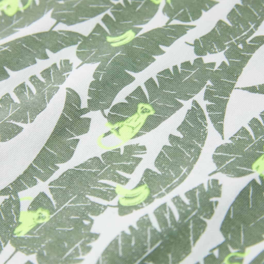 Tricou pentru copii, ecru și iederă închisă, 104 GartenMobel Dekor