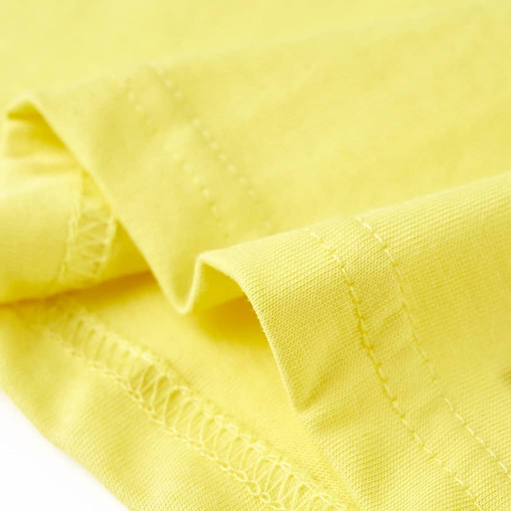 Tricou pentru copii cu mâneci scurte, galben, 104 GartenMobel Dekor
