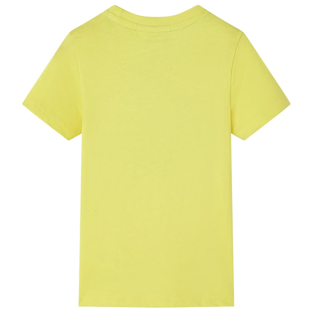 Tricou pentru copii cu mâneci scurte, galben, 104 GartenMobel Dekor