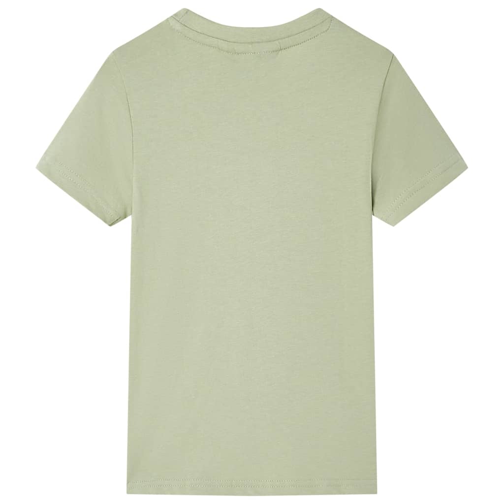 Tricou pentru copii cu mâneci scurte, kaki deschis, 140 GartenMobel Dekor