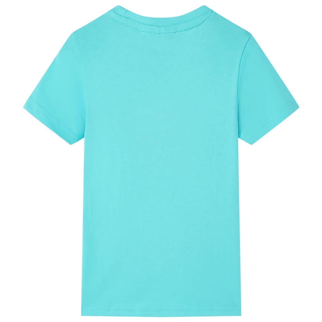 Tricou pentru copii cu mâneci scurte, turcoaz, 116 GartenMobel Dekor