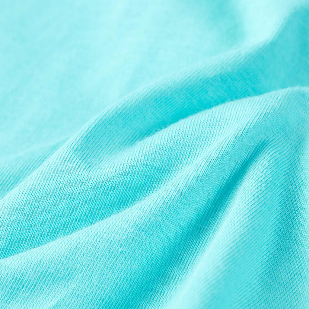 Tricou pentru copii cu mâneci scurte, turcoaz, 128 GartenMobel Dekor