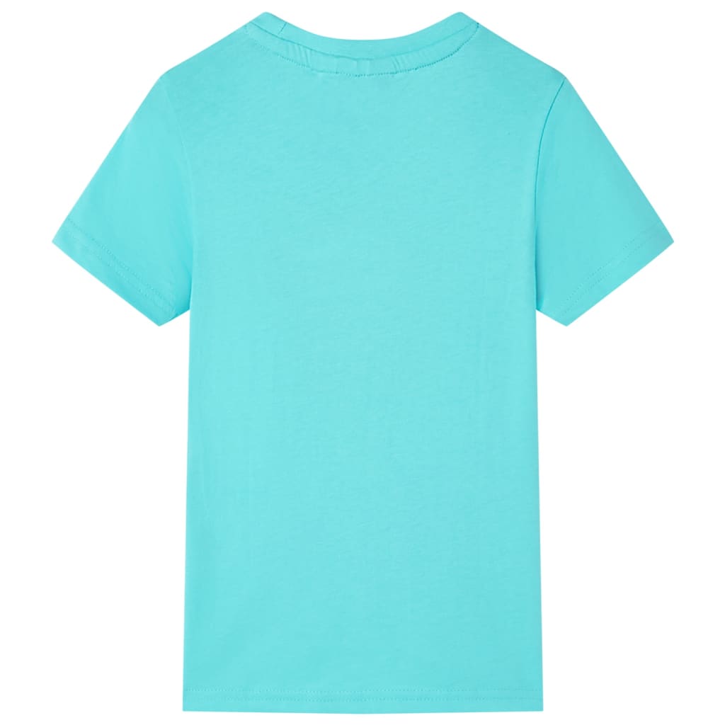 Tricou pentru copii cu mâneci scurte, turcoaz, 128 GartenMobel Dekor