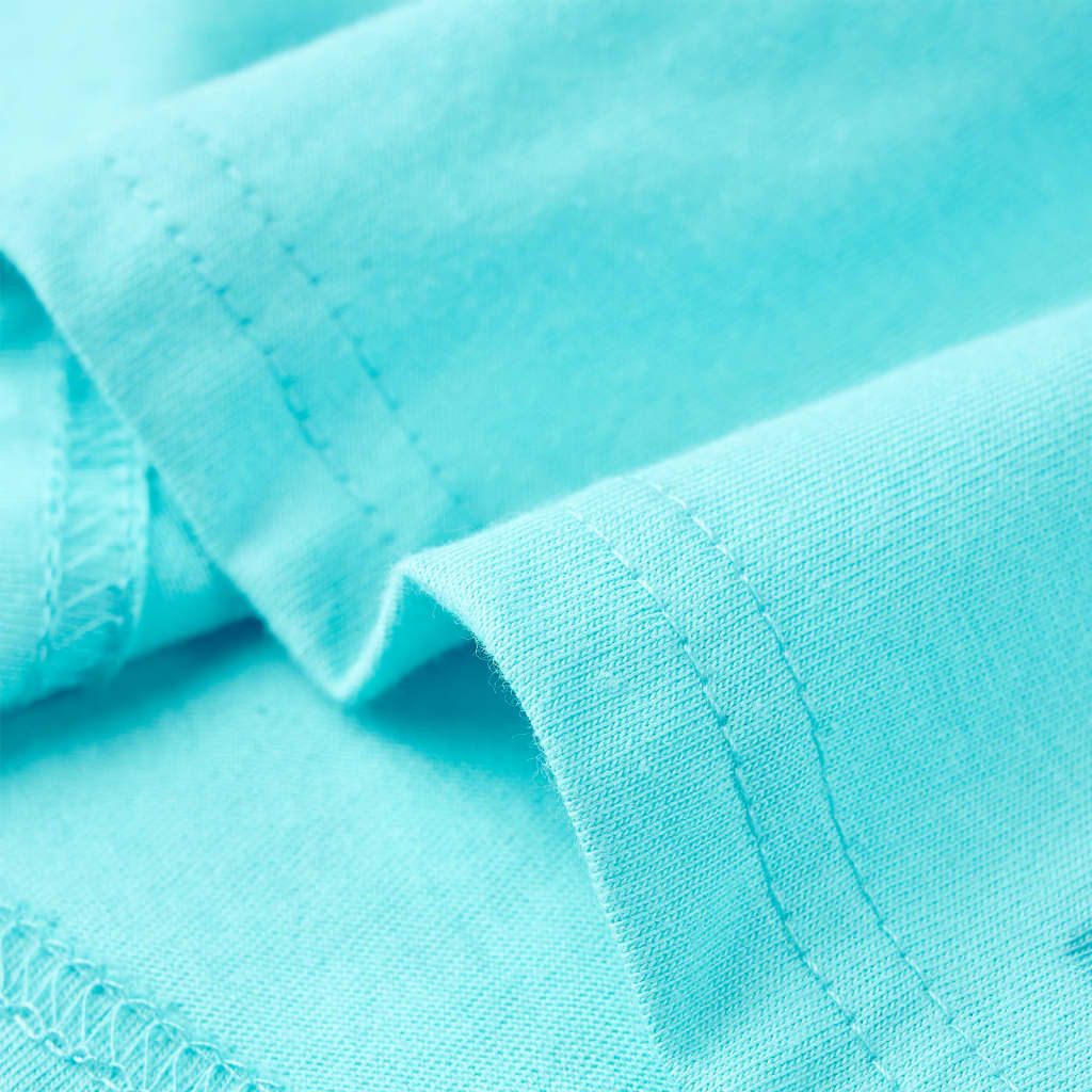 Tricou pentru copii cu mâneci scurte, turcoaz, 128 GartenMobel Dekor
